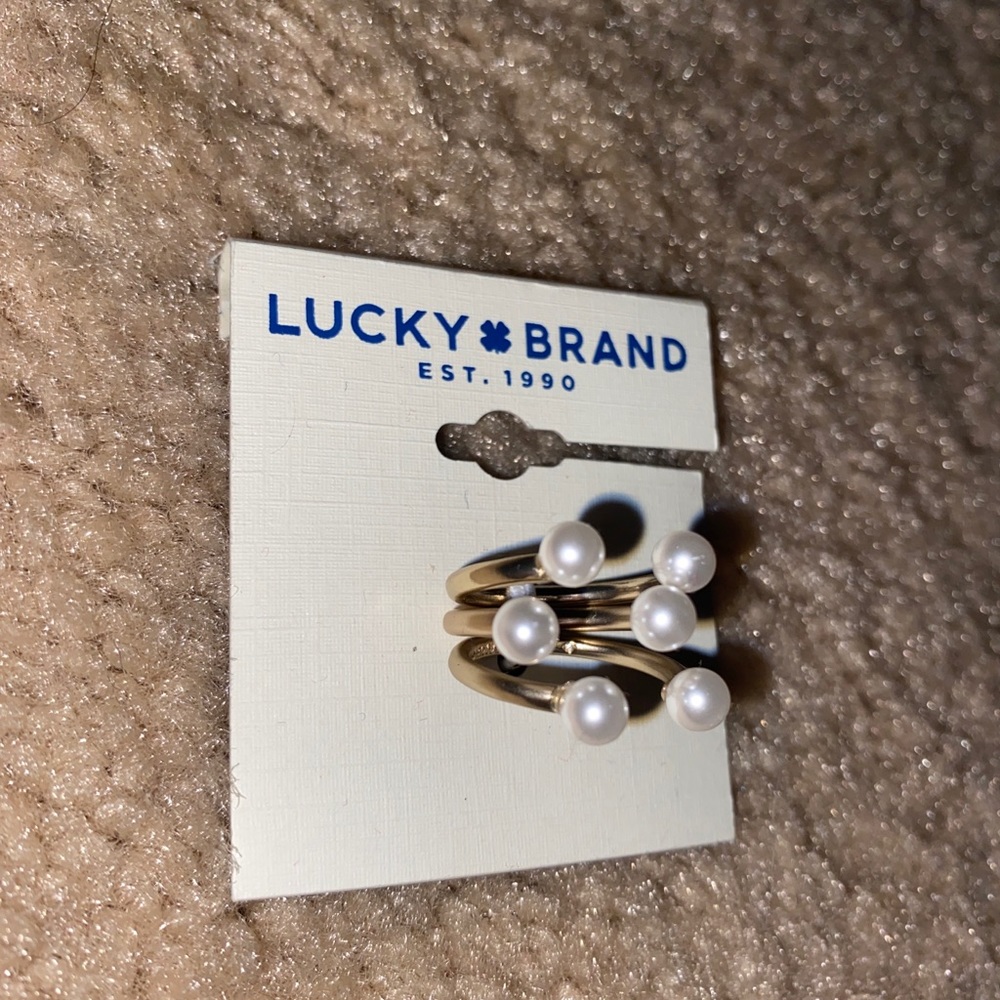 Lucky Brand Rings 3-set Stackers